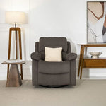 Load image into Gallery viewer, Recliner Chair – Fabric 1-Seater with Adjustable Backrest, Footrest &amp; Swivel Feature