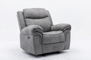 RECLINER & ROCKING SOFA ELECTRIC Faux Leather Recliner Good Comfort Open & Close Single Recliner Sofa-MAF-2319-GCC Home Center