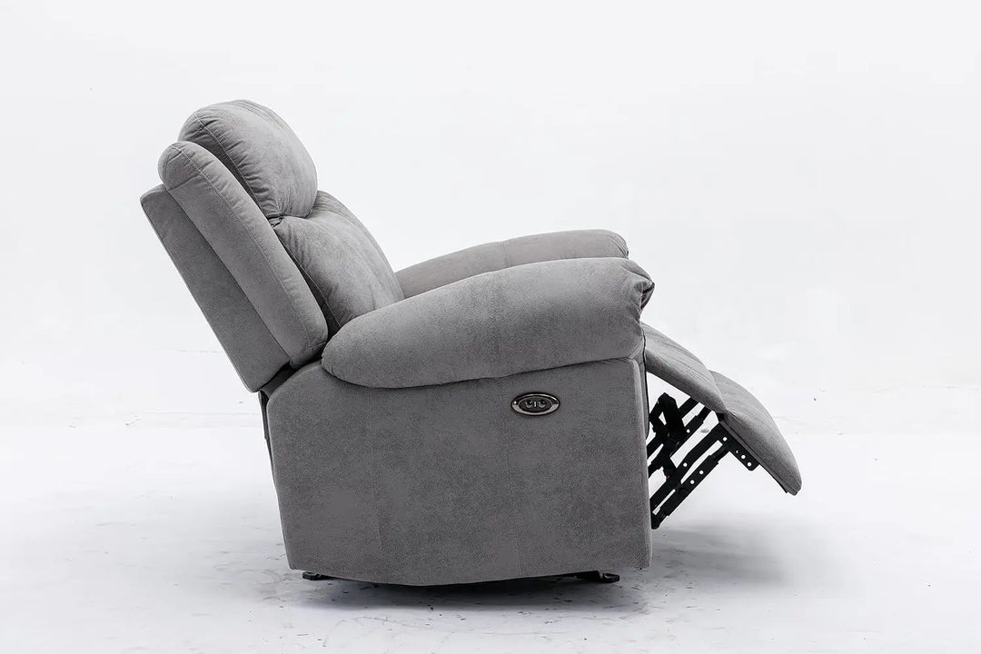 RECLINER & ROCKING SOFA ELECTRIC Faux Leather Recliner Good Comfort Open & Close Single Recliner Sofa-MAF-2319-GCC Home Center