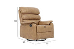 Load image into Gallery viewer, Recliner Sofa – Single Seater Fabric Recliner with Metal &amp; Wood Frame | Soft Cushion Seating