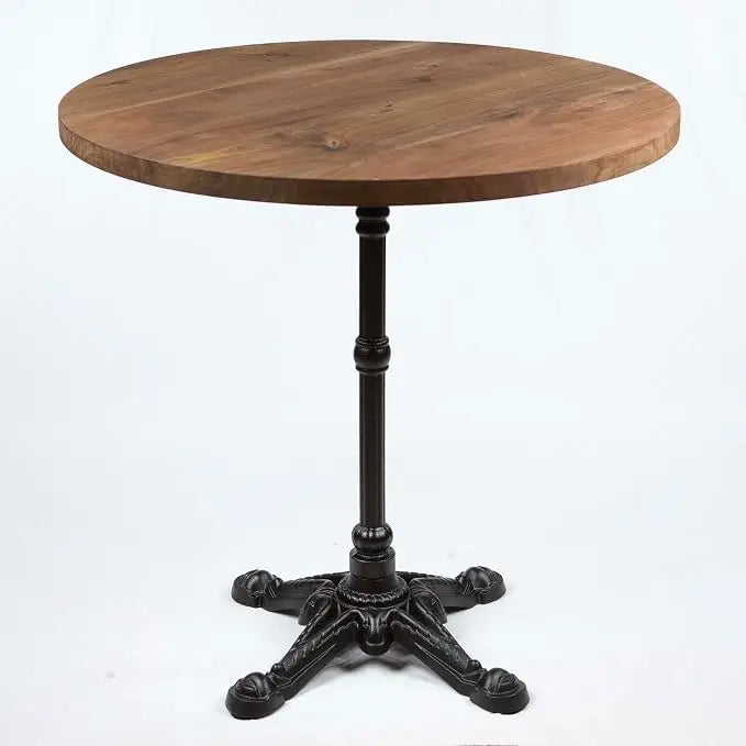 Restaurant Table With High Leg Base Heavy-Duty Construction , Matte Black Finish , Commercial