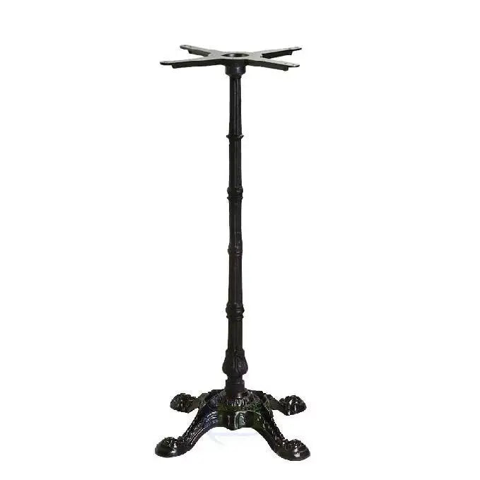 Restaurant Table With High Leg Base Heavy-Duty Construction , Matte Black Finish , Commercial