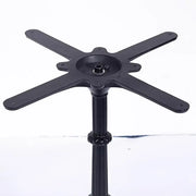 Restaurant Table With High Leg Base Heavy-Duty Construction , Matte Black Finish , Commercial