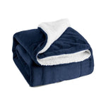 Load image into Gallery viewer, Reversible Sherpa Lamb Fleece Blanket – Elegant, Ultra-Soft, and Warm for Bed &amp; Sofa-GCC Home Center