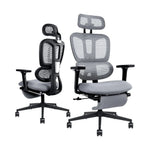 Load image into Gallery viewer, rgonomic Grey Mesh Office Chair with Lumbar Support, 4D Armrests &amp; Adjustable Features - Executive Desk Chair for Home &amp; Office-GCC Home Center