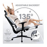 Load image into Gallery viewer, rgonomic Grey Mesh Office Chair with Lumbar Support, 4D Armrests &amp; Adjustable Features - Executive Desk Chair for Home &amp; Office-GCC Home Center