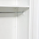 Load image into Gallery viewer, RIGID Steel Home Cupboard with Clothes-Hanging Space Shelving and Front Door Mirror (White)-GCC Home Center