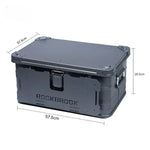 Load image into Gallery viewer, ROCKBROOK Outdoor Camping Aluminum-magnesium Alloy Storage Box Modified Box Camping Large Capacity with Tripod Aluminum Box 50L
