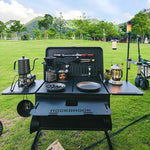 Load image into Gallery viewer, ROCKBROOK Outdoor Camping Aluminum-magnesium Alloy Storage Box Modified Box Camping Large Capacity with Tripod Aluminum Box 50L