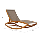 Load image into Gallery viewer, Rocking Sun Lounger – Brown (Homestead Style)