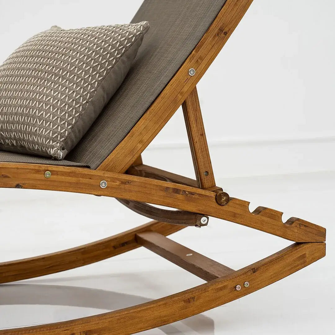Rocking Sun Lounger – Brown (Homestead Style)