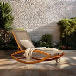 Load image into Gallery viewer, Rocking Sun Lounger – Brown (Homestead Style)