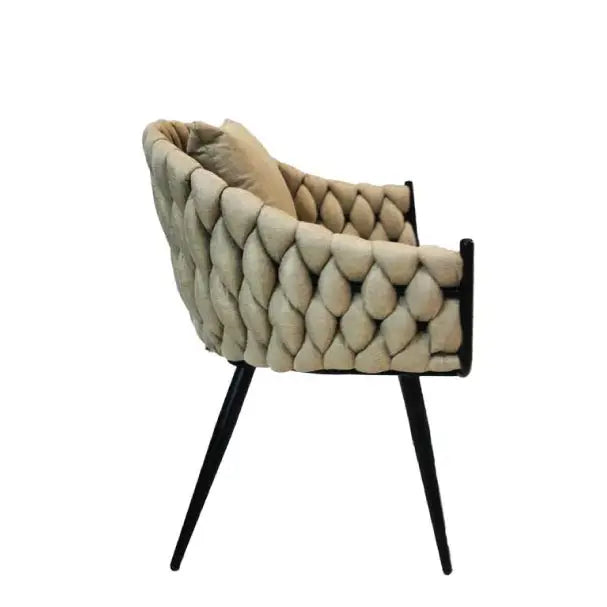 Jilphar Furniture Rope Weaving Outdoor Dining Chair JP1187B-GCC Home Center