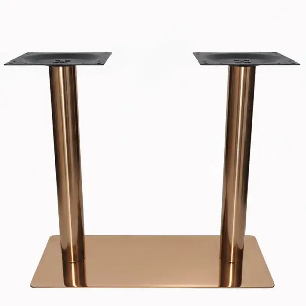 Arabian Mall Rose Gold Twin Pedestal Table Base (JP3100) - Heavy Duty Dual Column