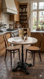 Load image into Gallery viewer, Arabian Mall Premium Round Bistro Table with Marble-Look Top (60x60cm)