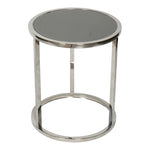 Load image into Gallery viewer, Round Coffee Table made with Tempered Glass And Shiny Stainless Steel Frame-GCC Home Center