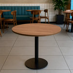 Load image into Gallery viewer, Round Dining Table Space-Saving Design with Metal Base for Living Room, Restaurant, Café
