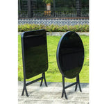 Load image into Gallery viewer, Round Foldable Table with Glass Top