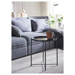 Load image into Gallery viewer, Round Folding Tray Table with Electrostatic Plated Metal Stand-GCC Home Center