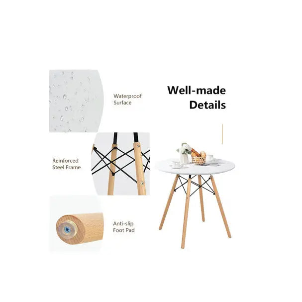Round Glossy Table – 60 cm Diameter
