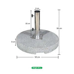 Load image into Gallery viewer, Round Marble Umbrella Base 40 &amp; 50 kg