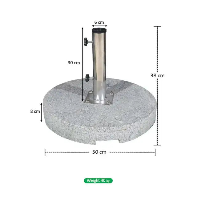 Round Marble Umbrella Base 40 & 50 kg