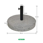 Load image into Gallery viewer, Round Marble Umbrella Base 40 &amp; 50 kg