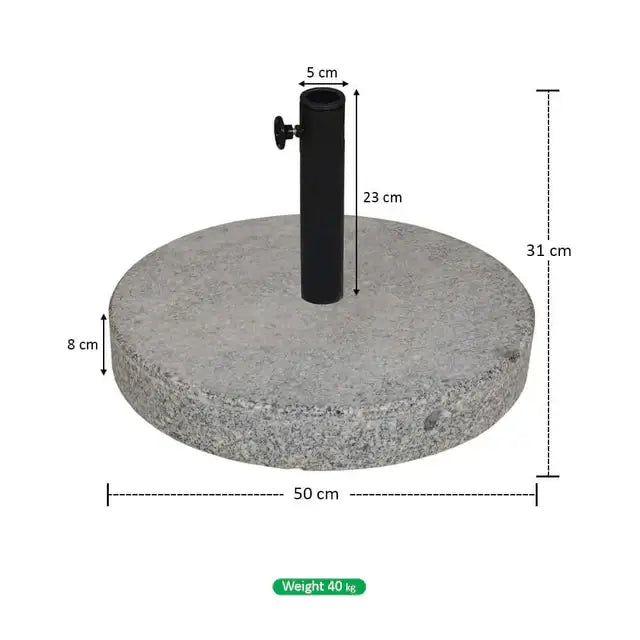 Round Marble Umbrella Base 40 & 50 kg