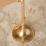 Load image into Gallery viewer, Round Metal Top Accent Table with Pedestal Base – 32x32x55 cm