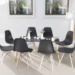 Load image into Gallery viewer, Mahmayi TJ HYT08 60DIA Round Pantry Table - Quad Leg base - Versatile for Home Office, Bistro, Balcony, Lawn, and Breakfast Nook - Fits Any Urban Decor Theme, Sturdy &amp; Easy to Clean- Black(60cm)