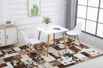 Load image into Gallery viewer, Mahmayi TJ HYT08 60DIA Round Pantry Table - Quad Leg base - Versatile for Home Office, Bistro, Balcony, Lawn, and Breakfast Nook - Fits Any Urban Decor Theme, Sturdy &amp; Easy to Clean- Black(60cm)