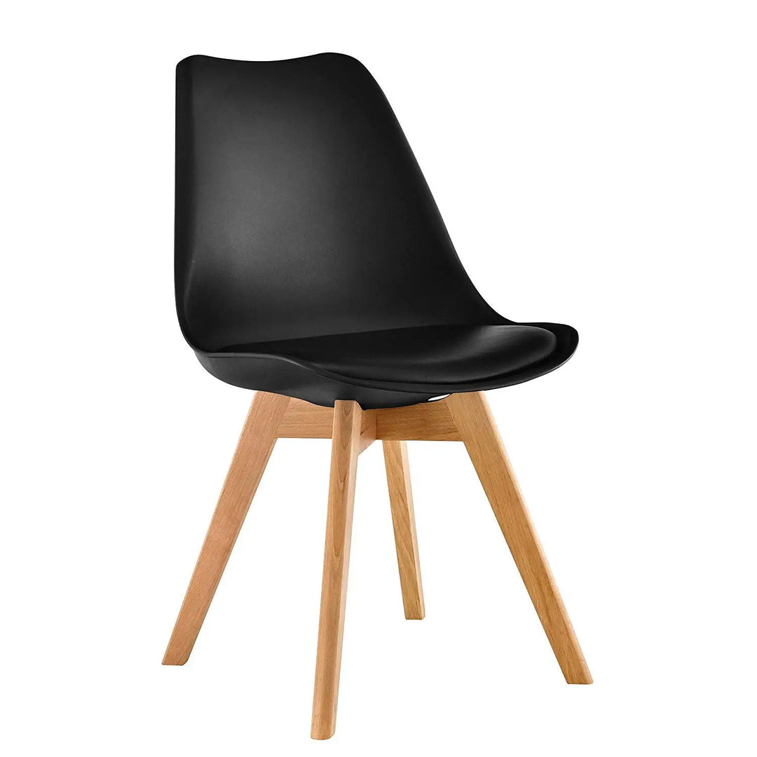 Mahmayi TJ HYT08 60DIA Round Pantry Table - Quad Leg base - Versatile for Home Office, Bistro, Balcony, Lawn, and Breakfast Nook - Fits Any Urban Decor Theme, Sturdy & Easy to Clean- Black(60cm)