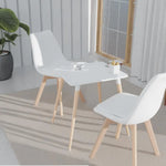Load image into Gallery viewer, Mahmayi TJ HYT08 60DIA Round Pantry Table - Quad Leg base - Versatile for Home Office, Bistro, Balcony, Lawn, and Breakfast Nook - Fits Any Urban Decor Theme, Sturdy &amp; Easy to Clean- Black(60cm)