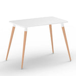Load image into Gallery viewer, Mahmayi TJ HYT08 60DIA Round Pantry Table - Quad Leg base - Versatile for Home Office, Bistro, Balcony, Lawn, and Breakfast Nook - Fits Any Urban Decor Theme, Sturdy &amp; Easy to Clean- Black(60cm)