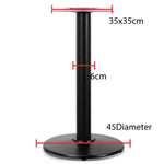 Load image into Gallery viewer, Black metal round restaurant table base with circular 35x35cm top and 45cm diameter base for sturdy support