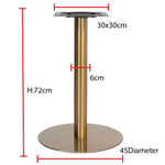 Load image into Gallery viewer, Round SS Gold Plated Table Base