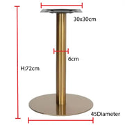 Round SS Gold Plated Table Base