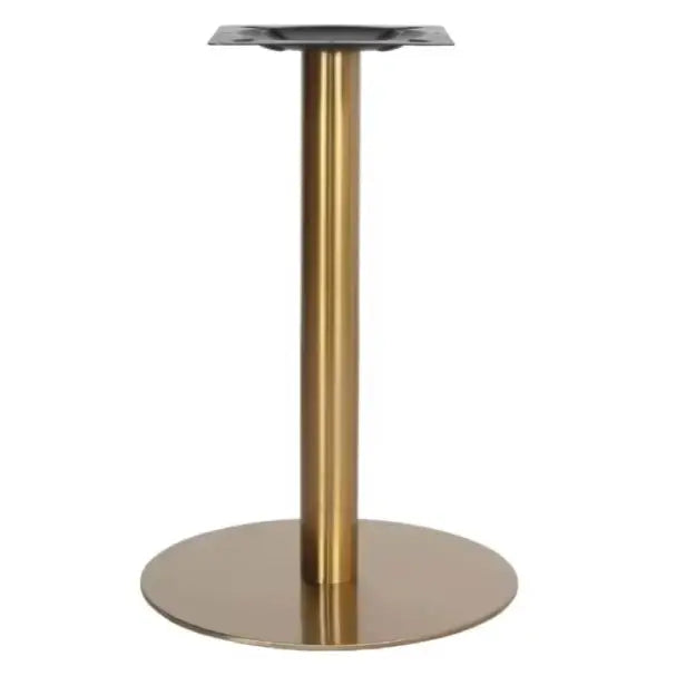 Round SS Gold Plated Table Base