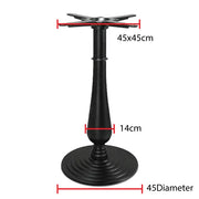 Jilphar Furniture Round step cast iron table base JP3048-GCC Home Center