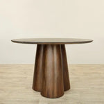 Load image into Gallery viewer, Round Wooden Dining Table – Minimalist Modern Design