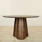 Load image into Gallery viewer, Round Wooden Dining Table – Minimalist Modern Design