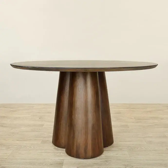Round Wooden Dining Table – Minimalist Modern Design