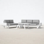 Load image into Gallery viewer, Ryan Metal 5 Person Outdoor Seating Set , Aluminium Frame | Cushions Included