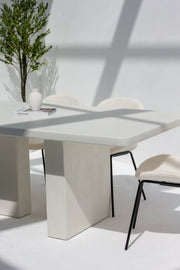 Santorini Micro Concrete Dining Table-GCC Home Center