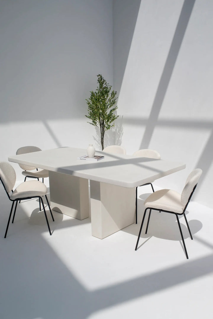 Santorini Micro Concrete Dining Table-GCC Home Center