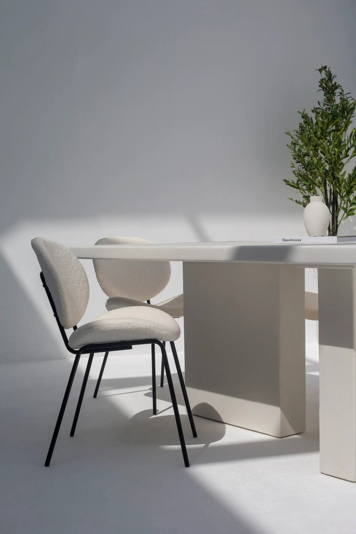 Santorini Micro Concrete Dining Table-GCC Home Center
