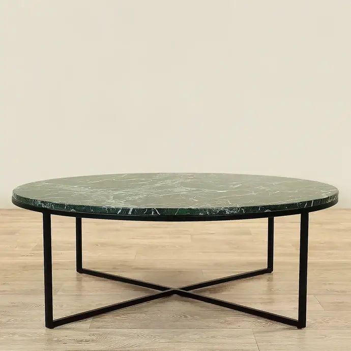 Sauvage Faux Marble Round Coffee Table