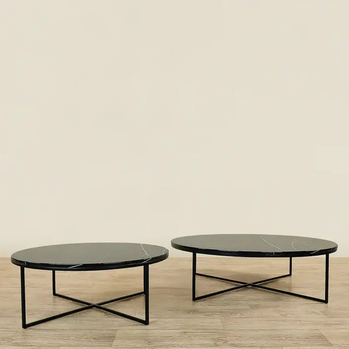 Sauvage Faux Marble Round Coffee Table