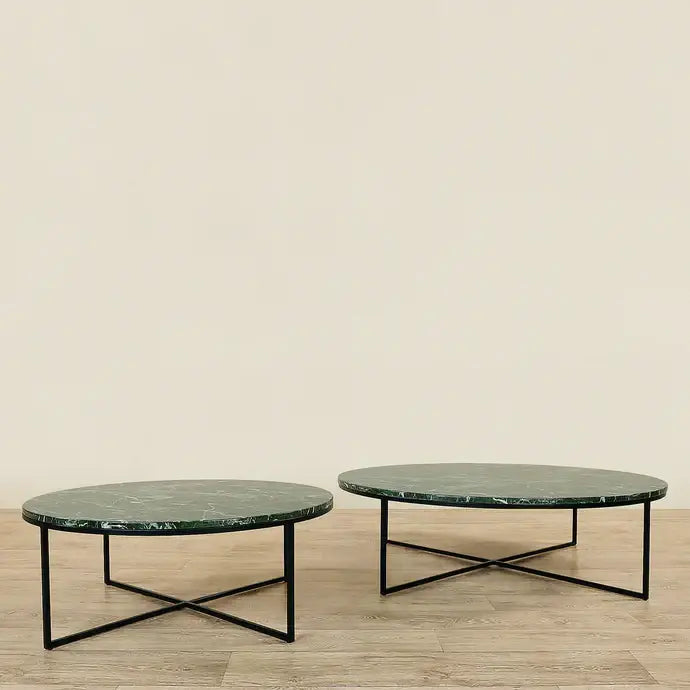 Sauvage Faux Marble Round Coffee Table