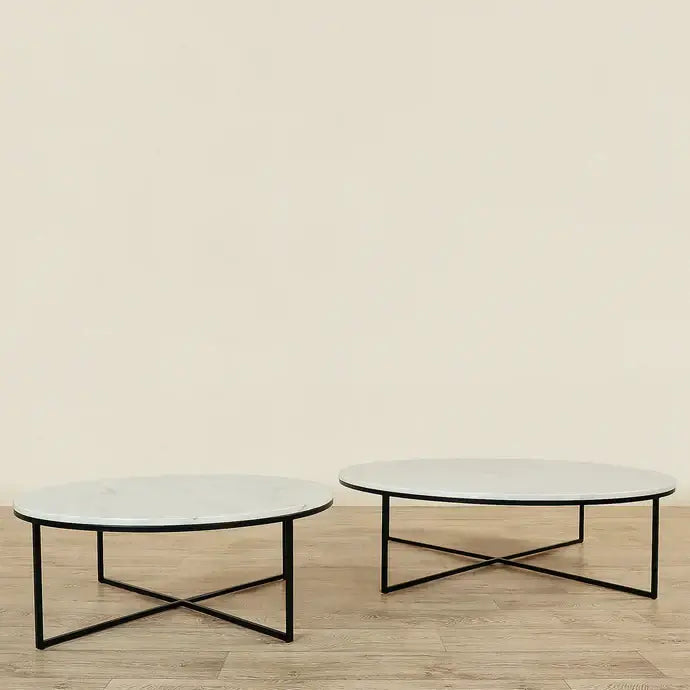 Sauvage Faux Marble Round Coffee Table